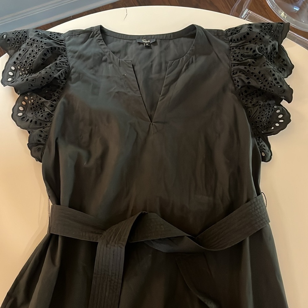 Rails Gia Eyelet Sleeve Dress, Black - M - Picture 4 of 9